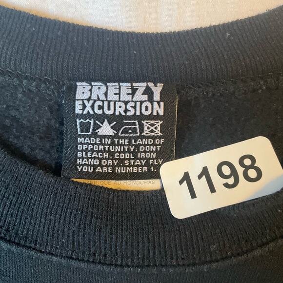 Breezy Excursion Men’s Long Sleeve Sweater size S, Black, F The Rest We The Best - Picture 6 of 8